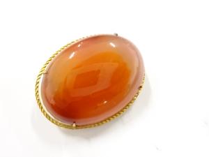 アンティーク　瑪瑙　帯留め